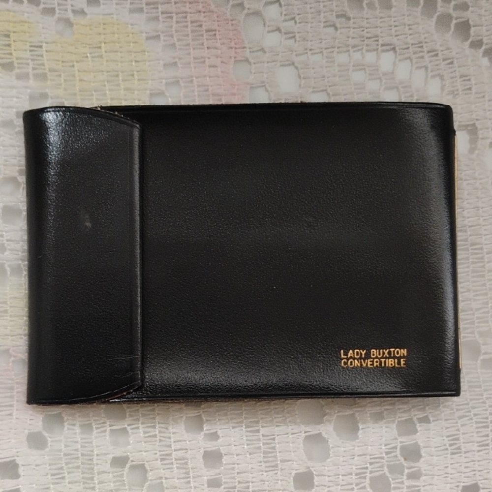 Buxton Convertible Vintage Black Wallet